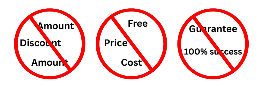 Words not to include in your profile description